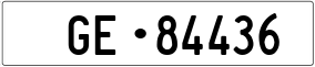 Truck License Plate